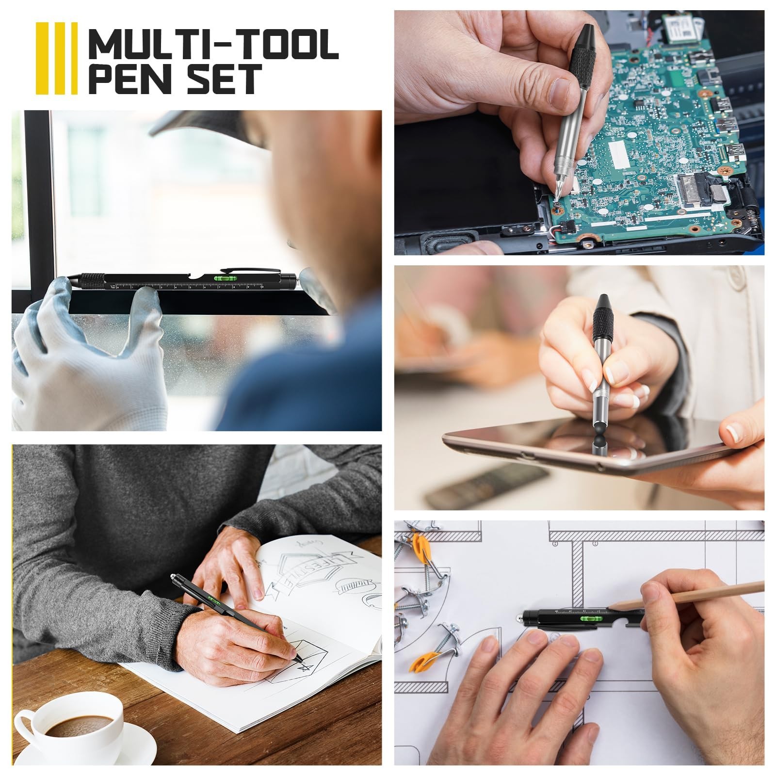 Gifts for Men Who Have Everything – MAFEHAN 9-in-1 Multitool Pen with LED