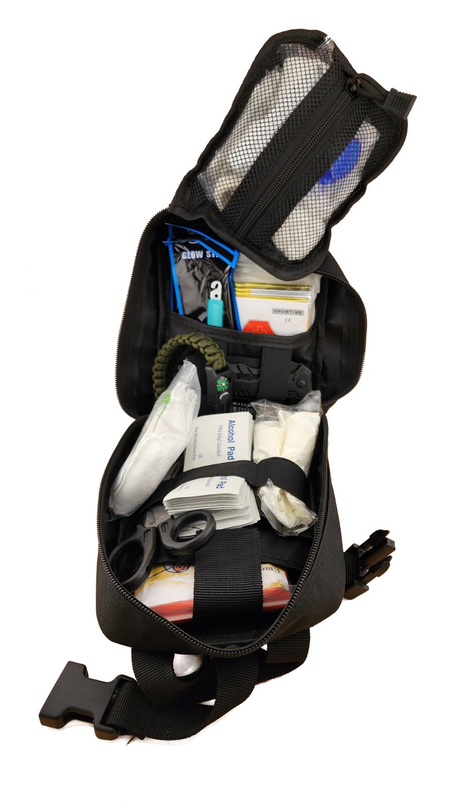 Survival and Med Kit 150+ Emergency Kit Bug Out Gear Survival Kit 3 Black