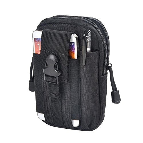 Camping Tactical Pocket, Adjustable for Gym Outdoor (Black)