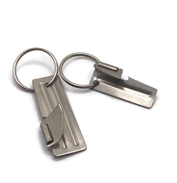 US Military Issue P38 & P51 Can Openers With 4½” Key Chain Or 1″ Key Ring