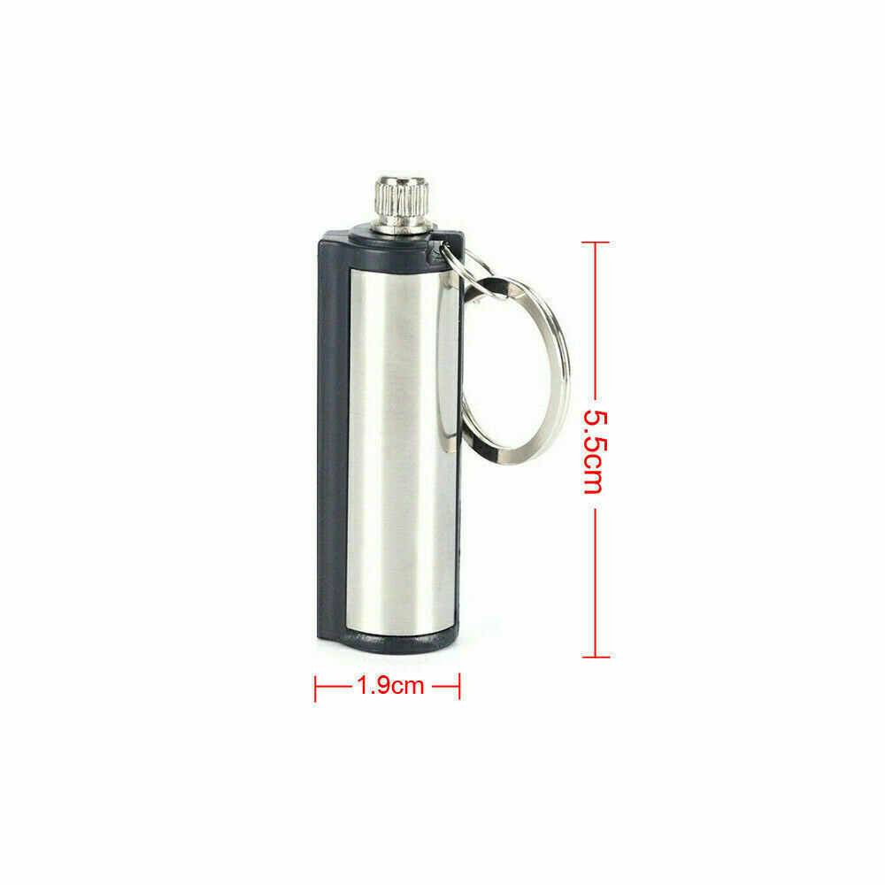 2x Outdoor Fire Starter Permanent Match Lighter Survival Tool Flint Keychain US