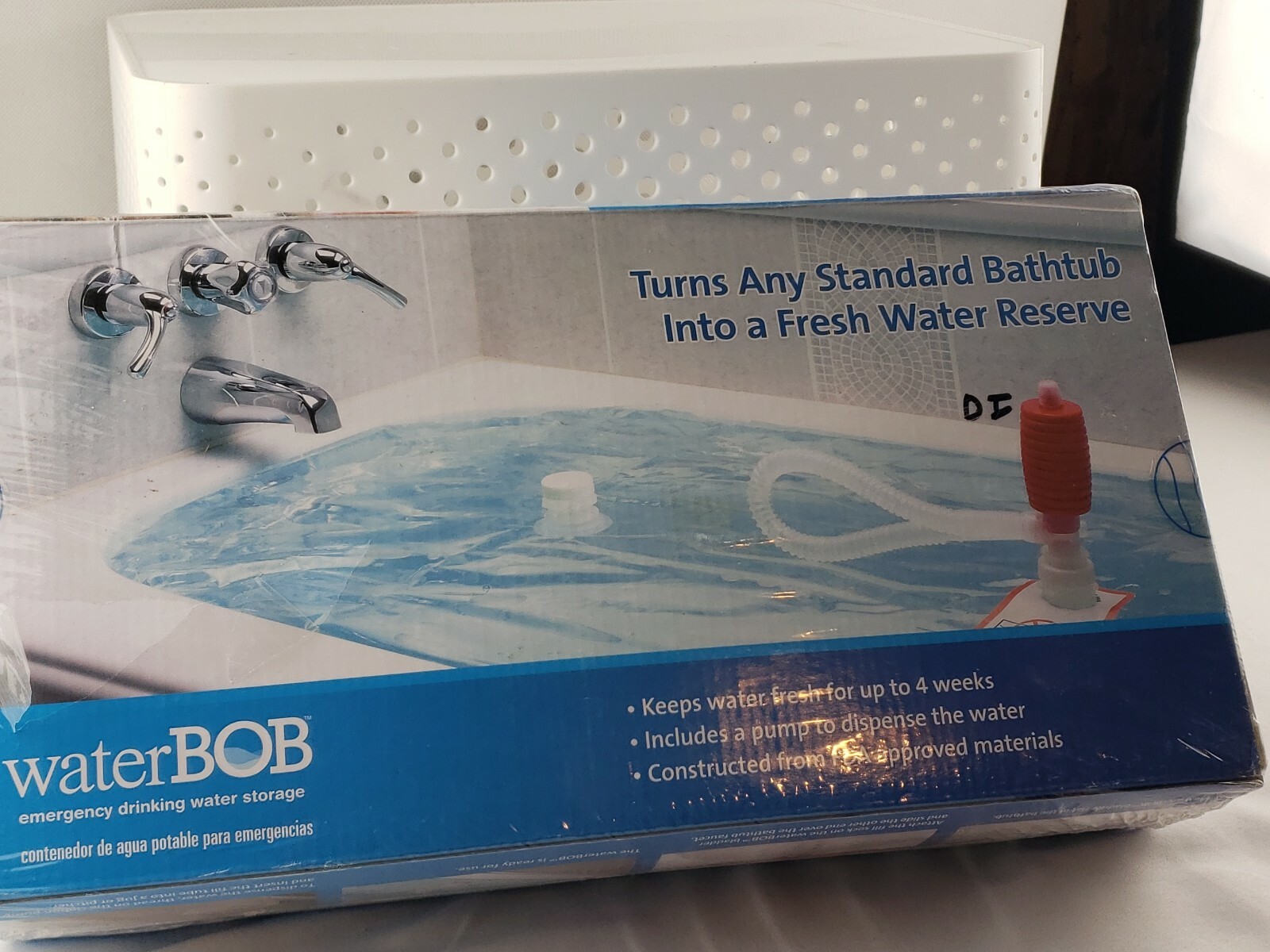 NEW WaterBOB Emergency Survival Bathtub 100 Gal BPA Free Drinking Water