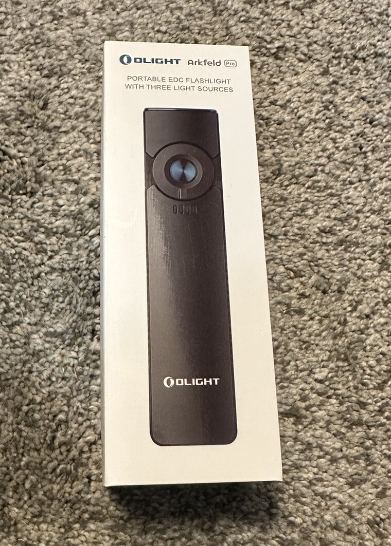 Olight Arkfeld Pro 1300 Lumen Rechargeable Flashlight with UV Light & Laser