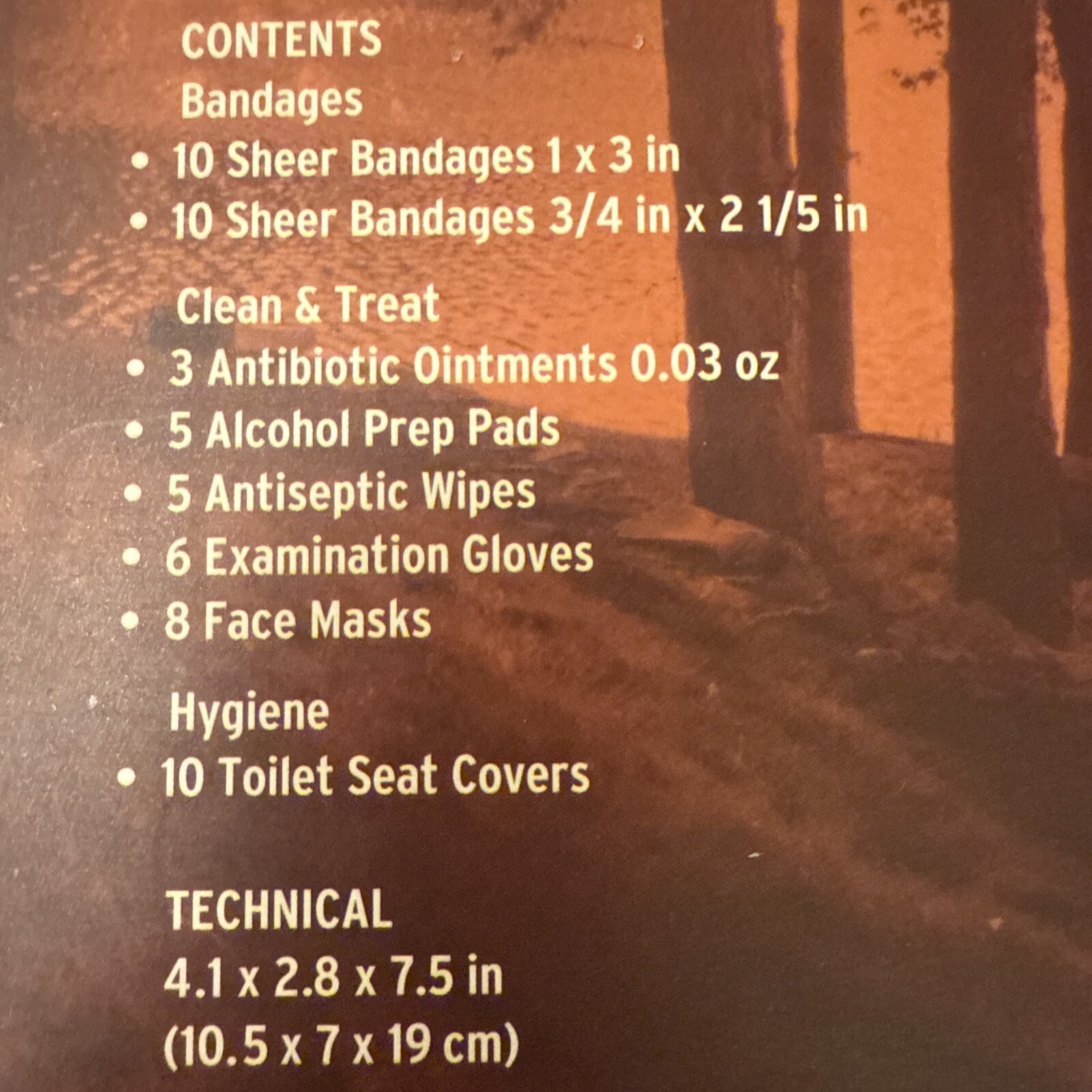 New And Sealed Outerbanks First Aid and Hygiene 57 Pieces Kit Survival