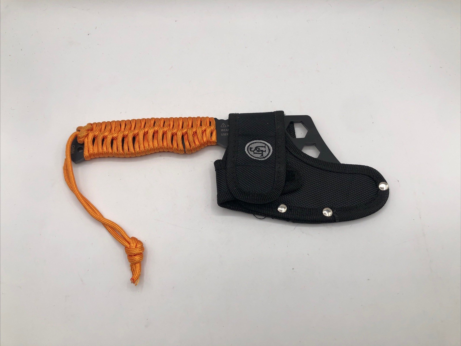 UST Survival Hatchet with Sheath + Gut Hook & Hex Wrench + Paracord 4″ Blade