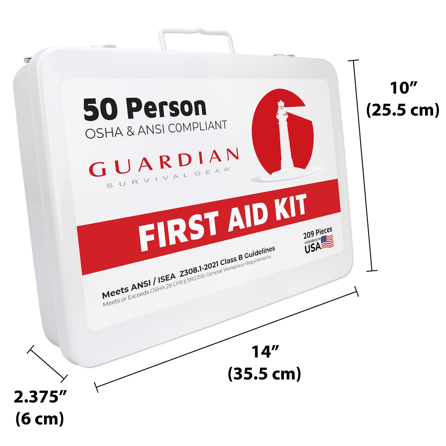 Guardian 25-50 Person First Aid Kit – Metal