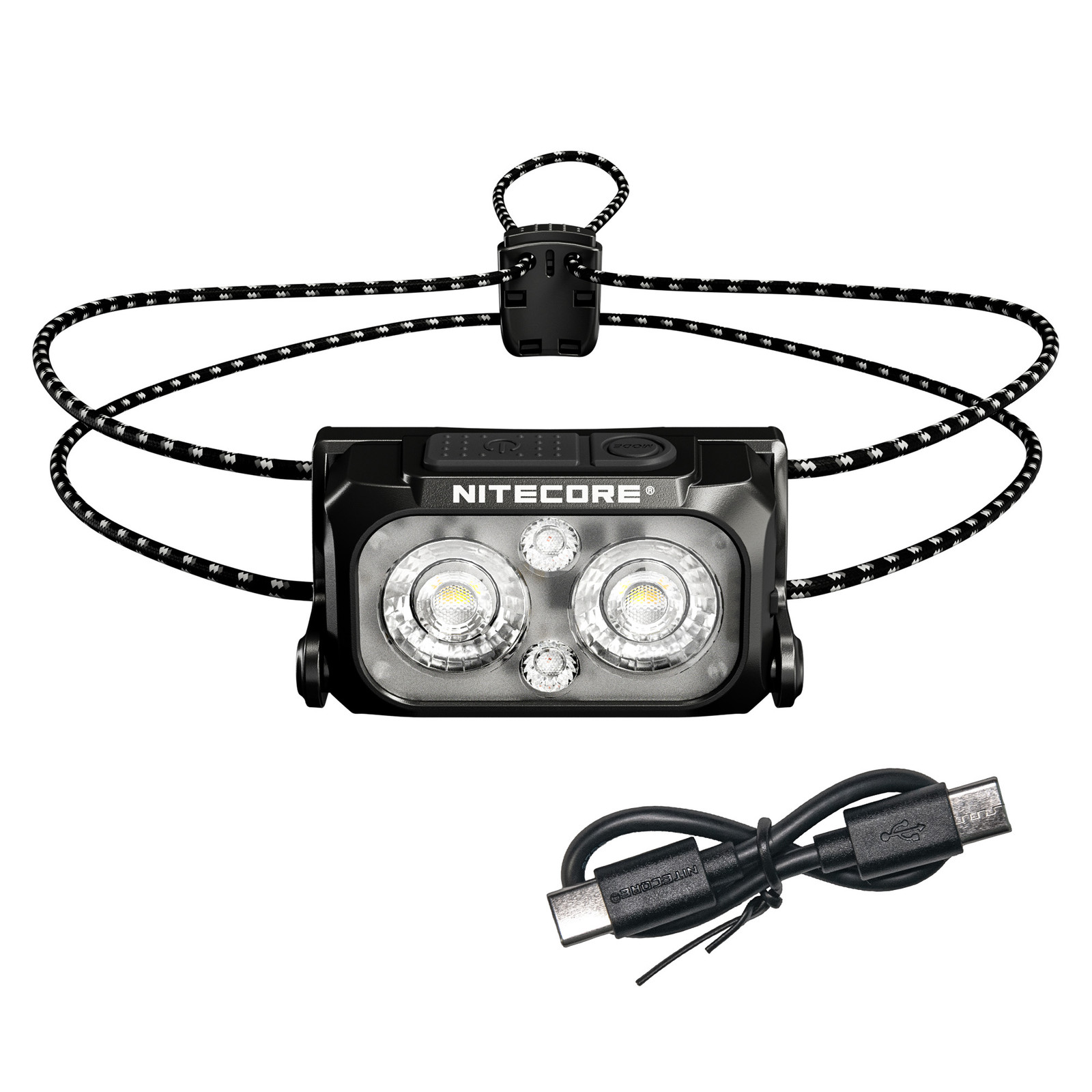 Nitecore NU25 MCT UL 400 Lumen USB-C Multi-Temperature Ultralight Headlamp (BK)