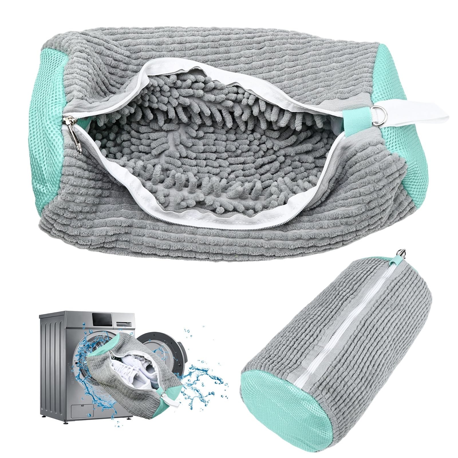 Shoe Washing Machine Bag:Shoe Bag 15 Inches X 7.1 Inches, XXL Grey