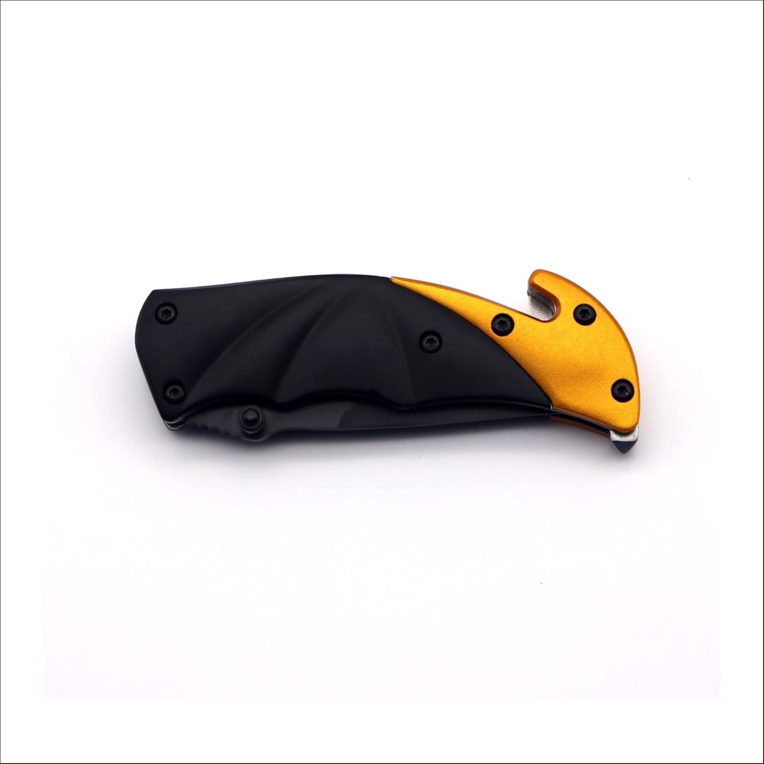 Folding Pocket Survival Knife 1076 can Slice Seat Belt W/ Window Punch & Clip