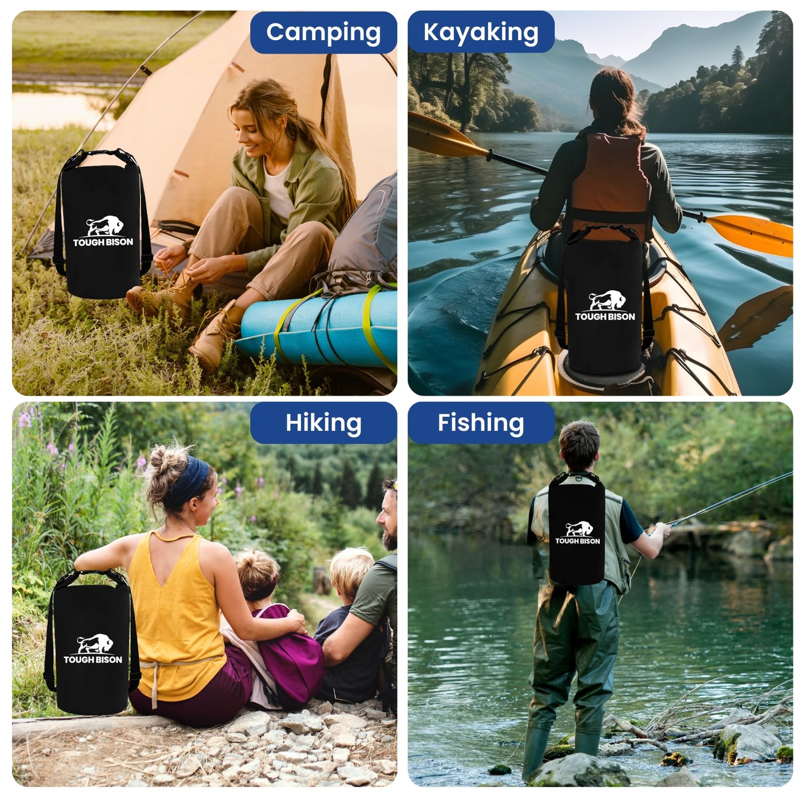 Bear Bag Hanging Kit – 10L Waterproof Bear Proof Food Storage Bag, 2 Straps, …