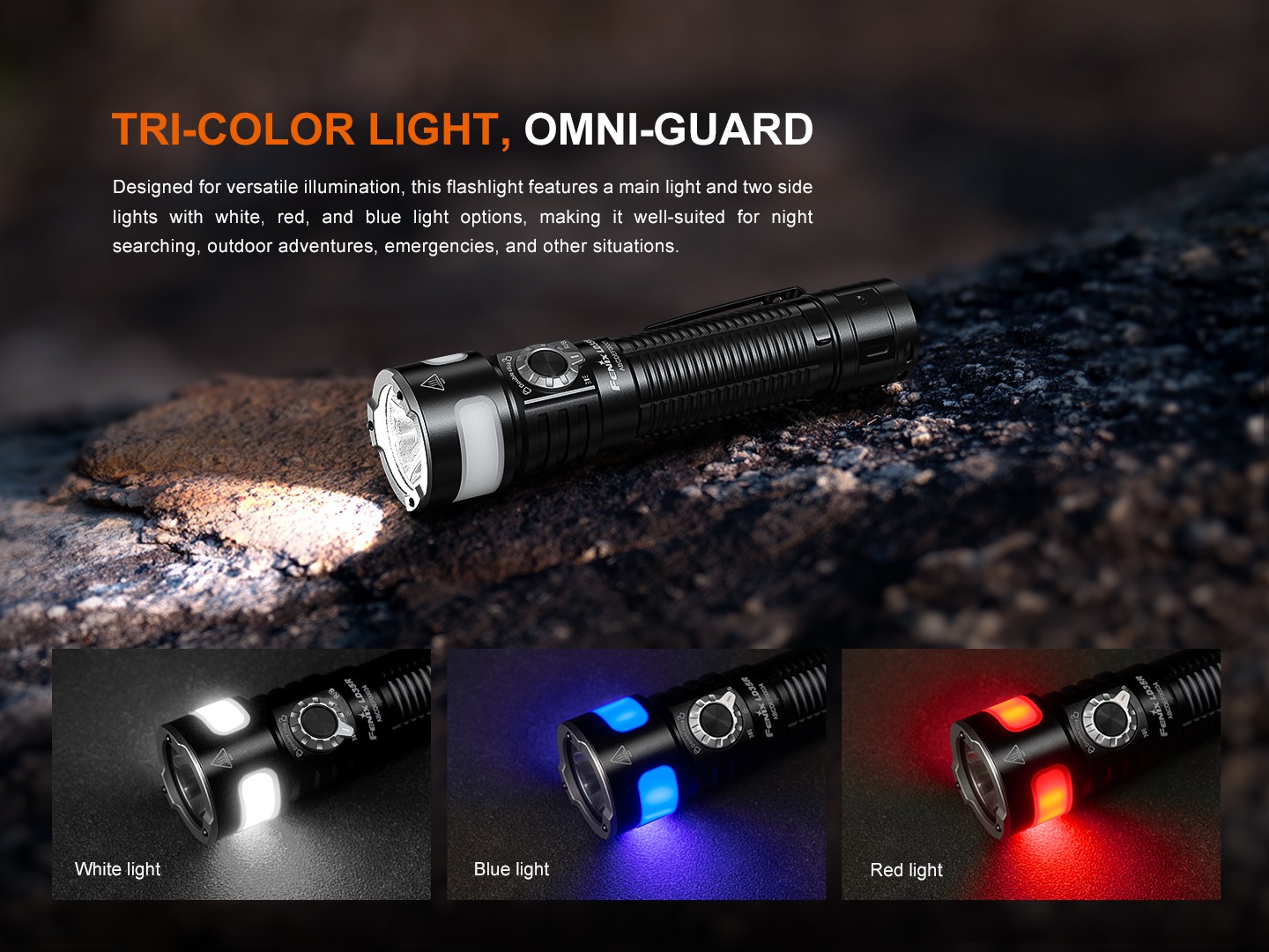 Fenix LD35R 1800 Lumens Multi-Color USB-C Rechargeable Flashlight