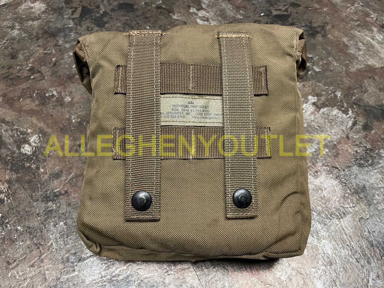 USMC Military H&H Coyote MOLLE IFAK First Aid Kit w/ Supplies No TOURNIQUET