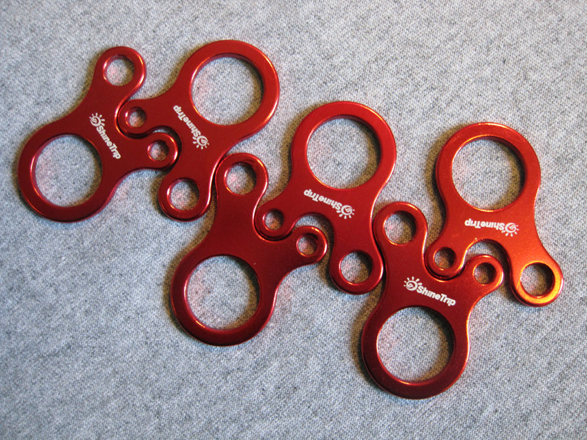 US.Seller-Red 3 Hole rapid quick release knote EDC Survival outdoor Aluminum