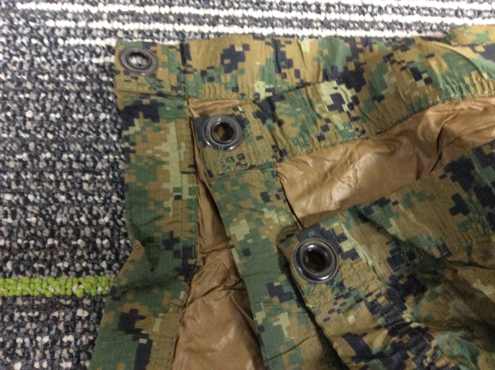 Field Tarp Military Shelter USMC Reversible Woodland Marpat/Coyote