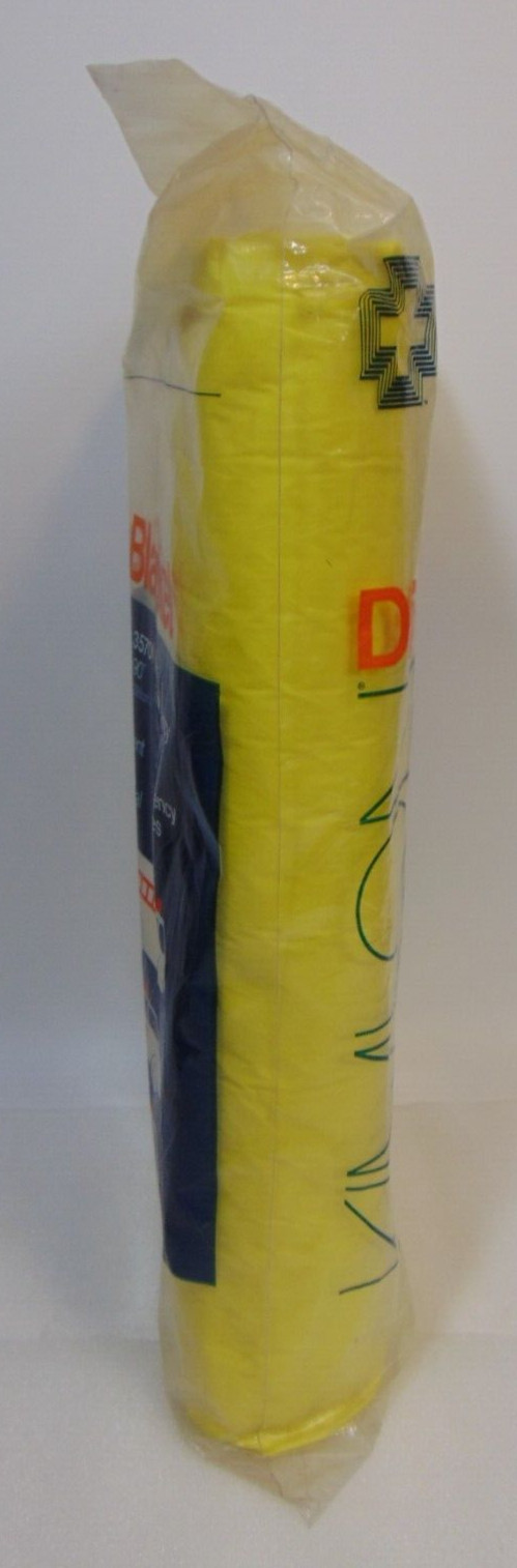 Vintage Emergency Blanket Thermal Survival Mylar Camping Hiking First Aid NOS