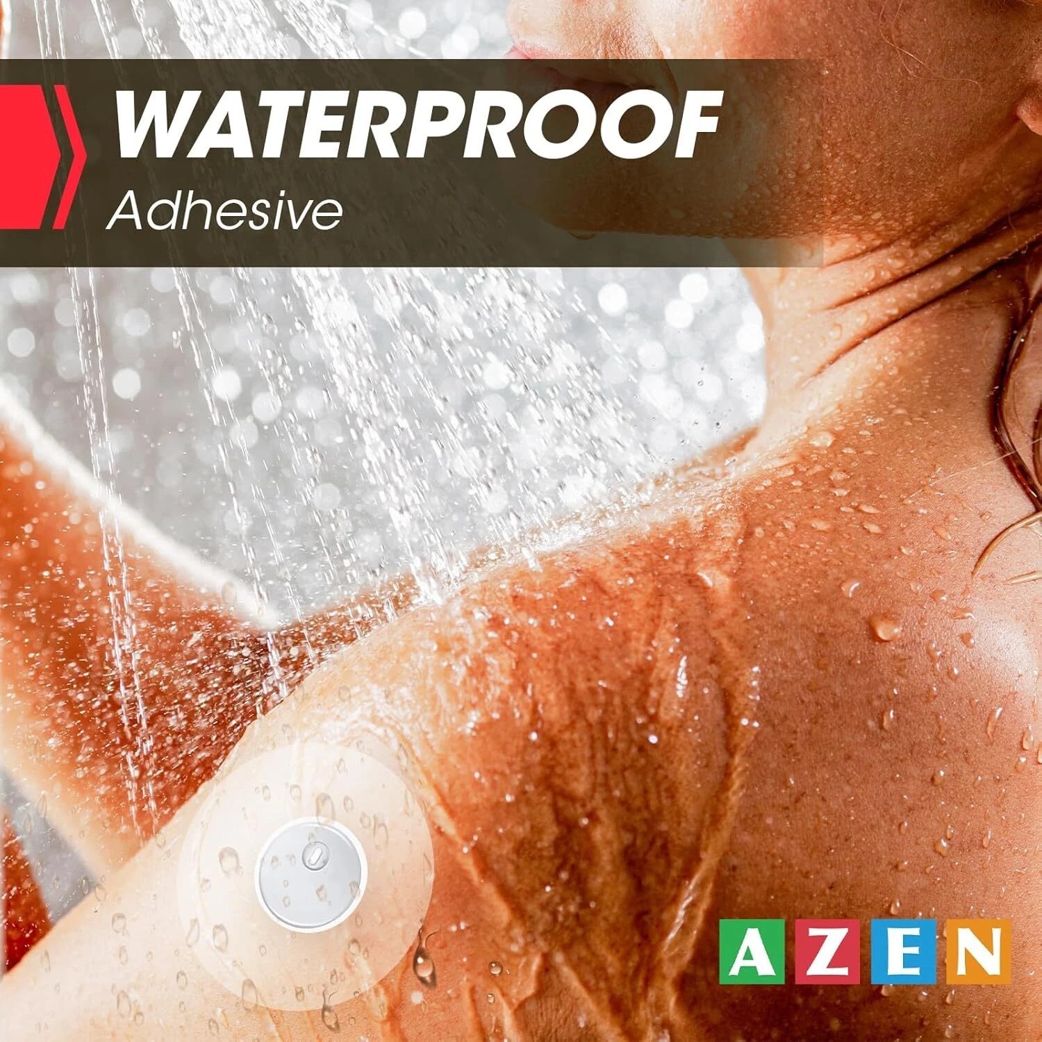 AZEN 60 Pack Freestyle Sensor Covers for Libre 3, Waterproof Adhesive Patches, W