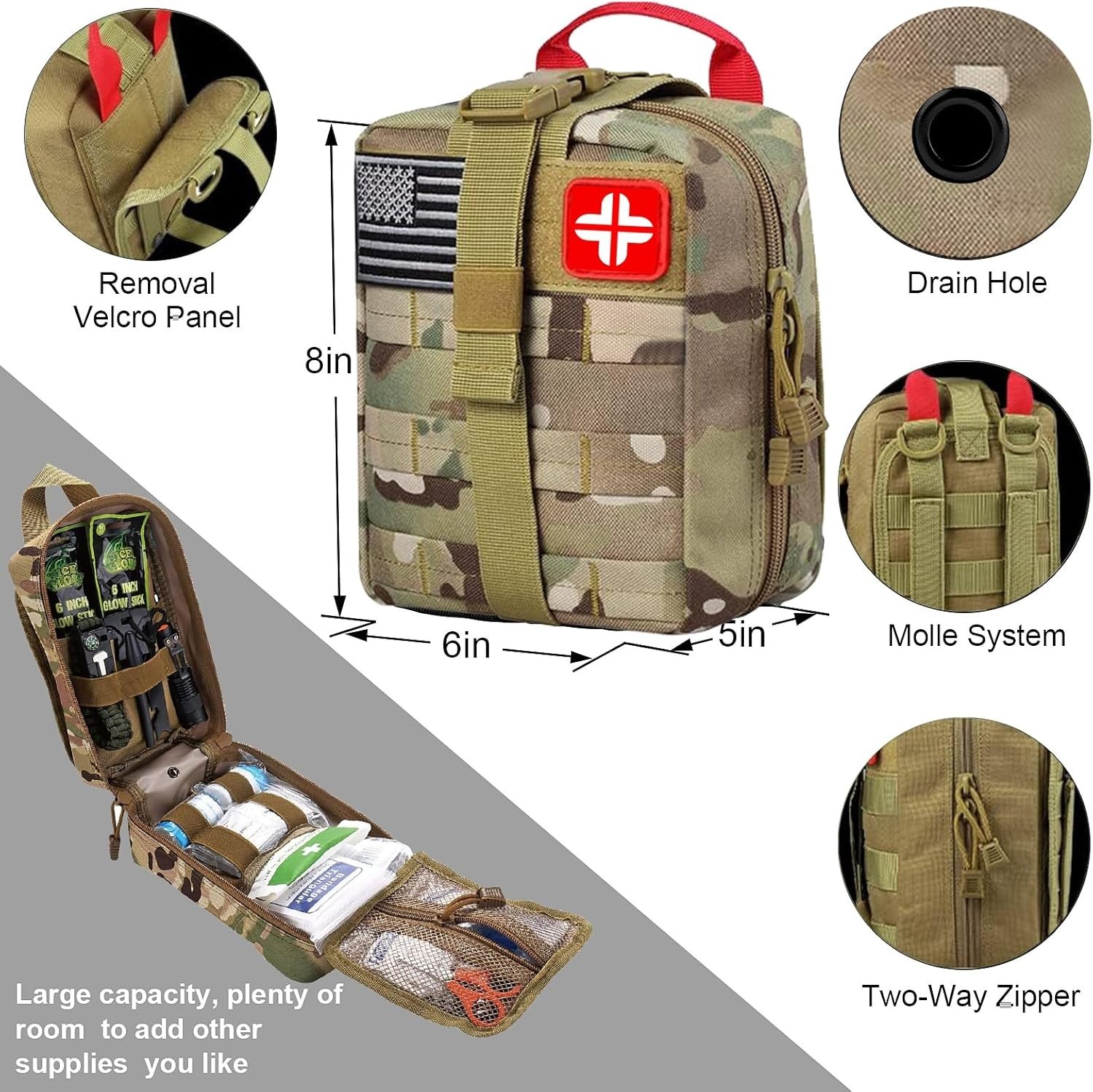 Men’s 142-Pc Survival & First Aid Emergency Kit – Perfect for Camping Adventures