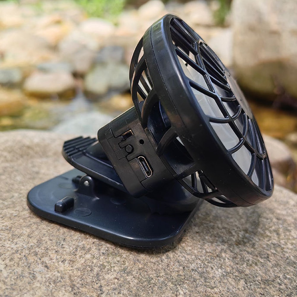Solar Charging For Hat Fan With Adjustable Speed Perfect For Warm Days
