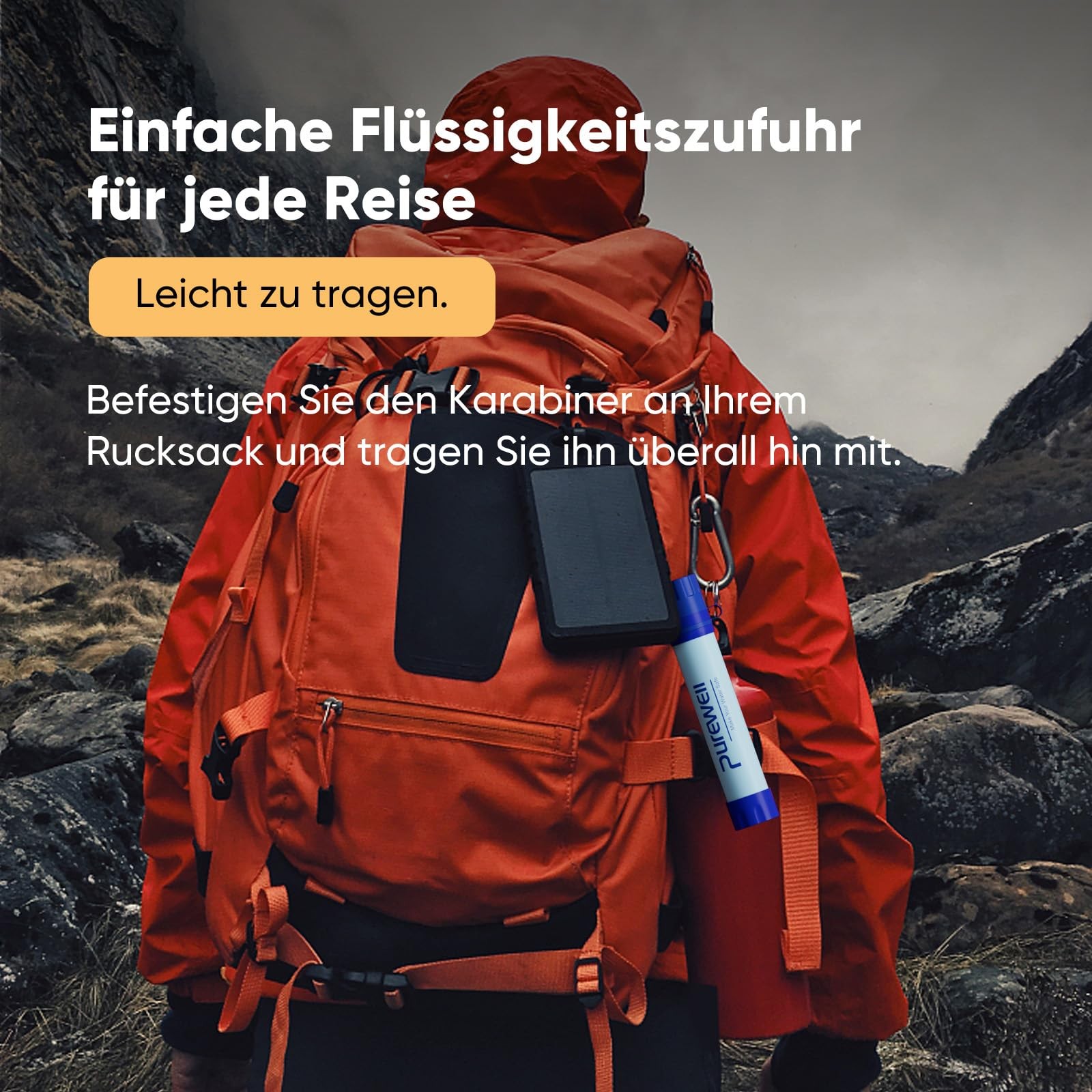 Outdoor Water Filter – 0.01μm Ultra Fine Filter Removes 99.99% Bacteria & Sch…