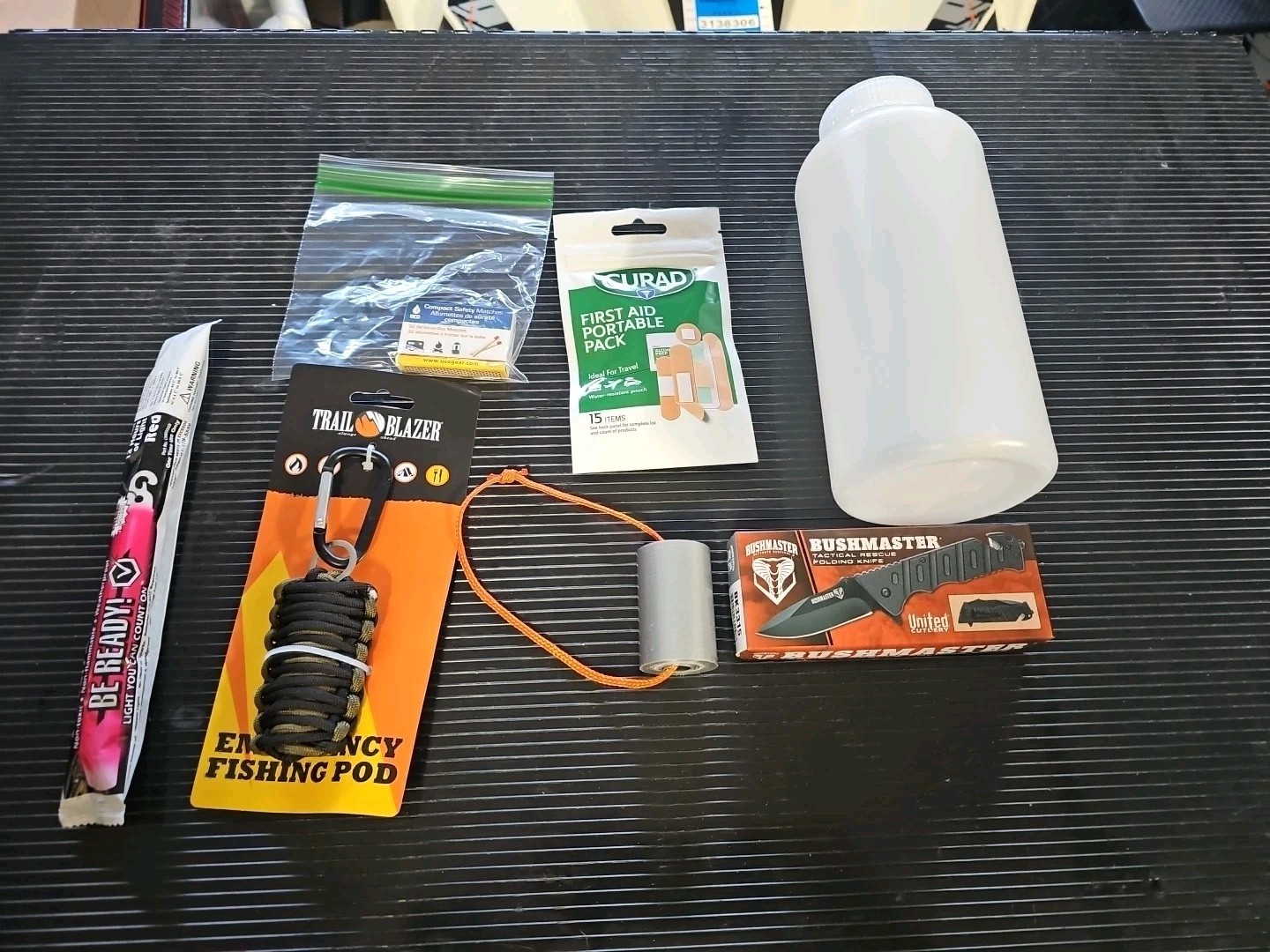 Trail Blazer Emergency Fishing Pod Survival Tool Compact Hiking Kit