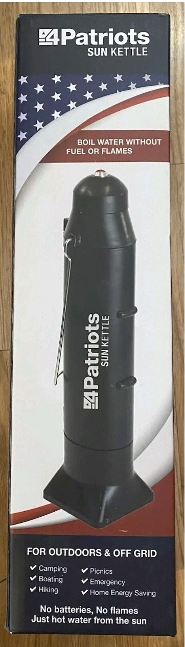 4Patriots Sun Kettle Rocket Solar Thermos Cooker Boil Water Heater 4 Survival