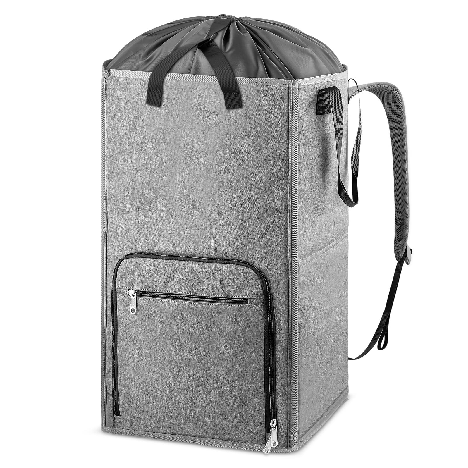 Laundry Backpack Bag, Bukere Extra Large 2 in 1 Hamper X-Large, Gray
