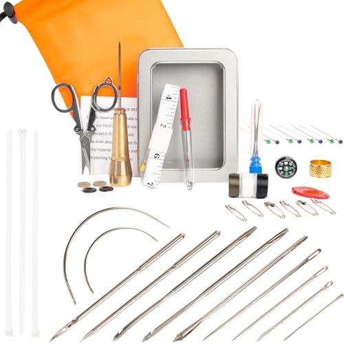 Survival Sewing Kit – Tactical Emergency Heavy Duty Outdoor Gear for Adults,