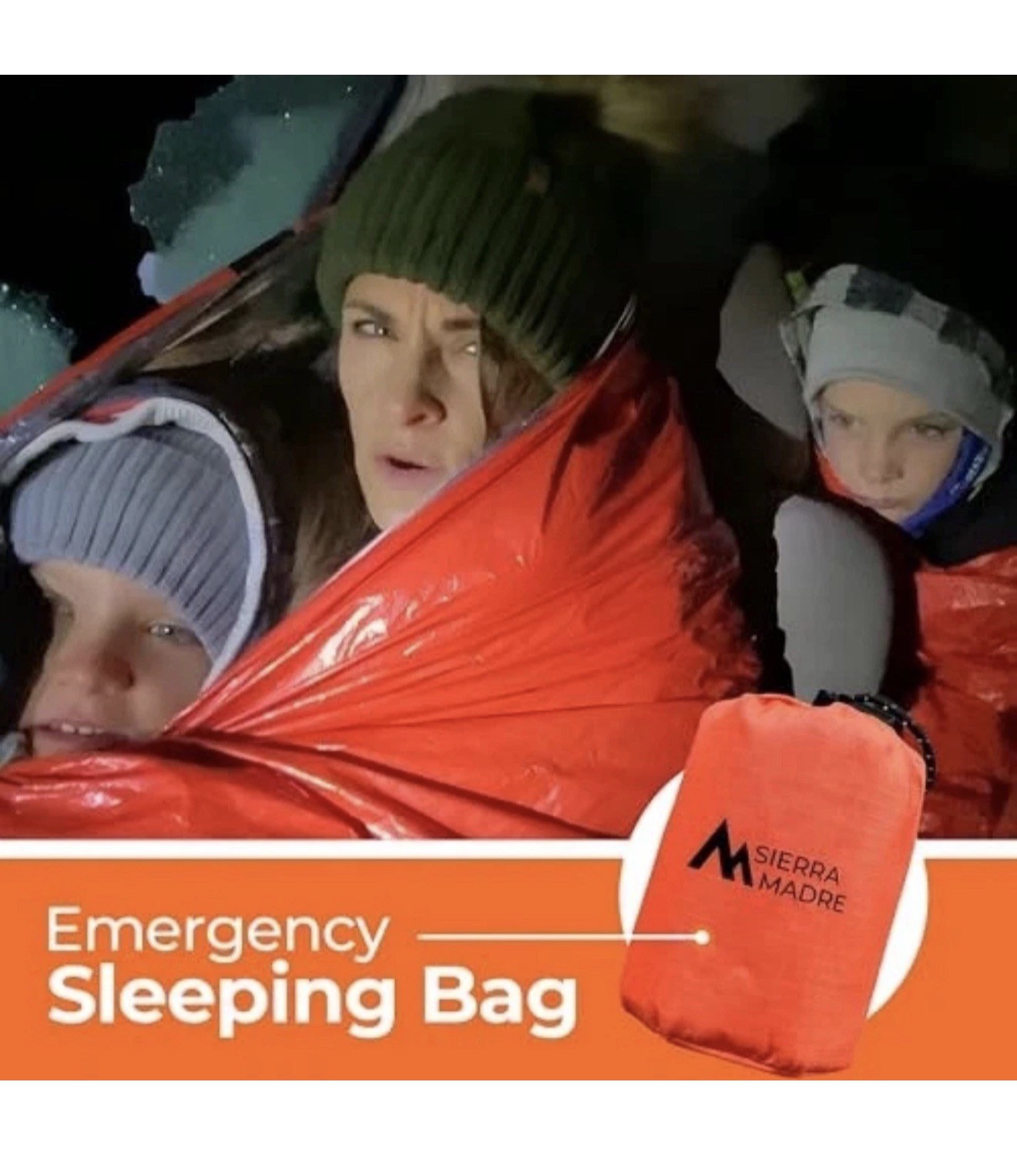 Emergency Sleeping Bag – Ultralight, Waterproof Mylar Thermal Bivy Pack of 1