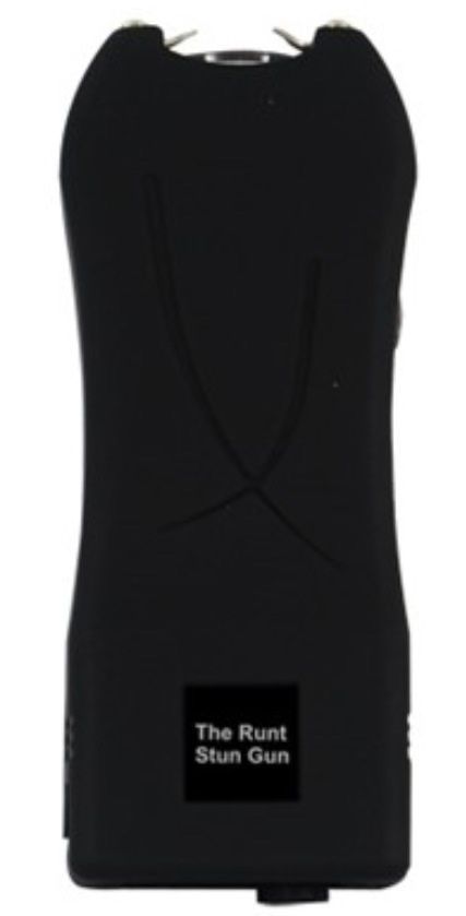 Mini Hand Pocket WOMEN Stun Gun BLK Rechargeable 80 Million Volt LED w/ HOLSTER