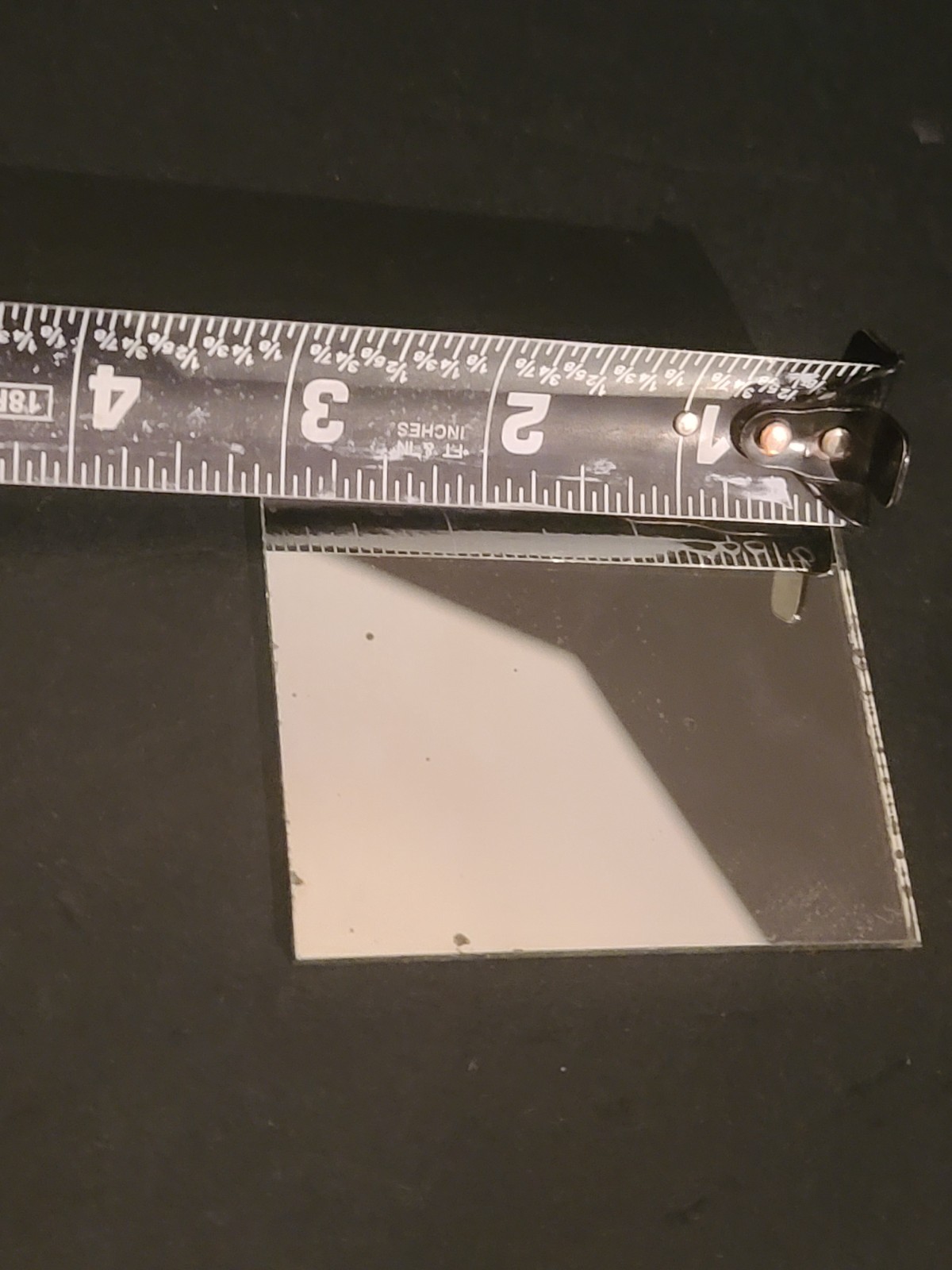 Vintage 2.5 X 3 Inch Signal Rescue Mirror