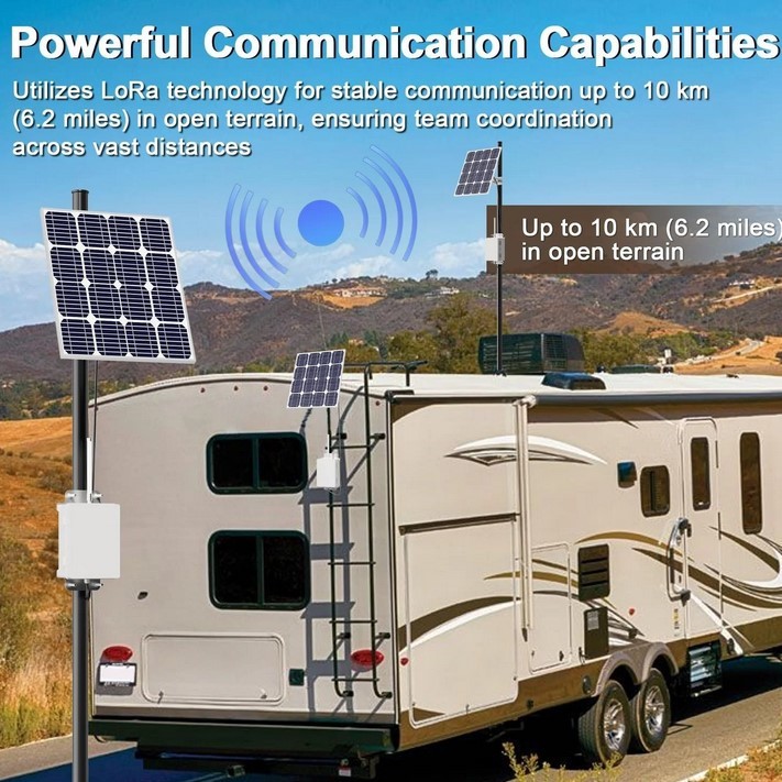Solar Powered Device for Meshtastic LoRa Relay System, No Network Long Distance