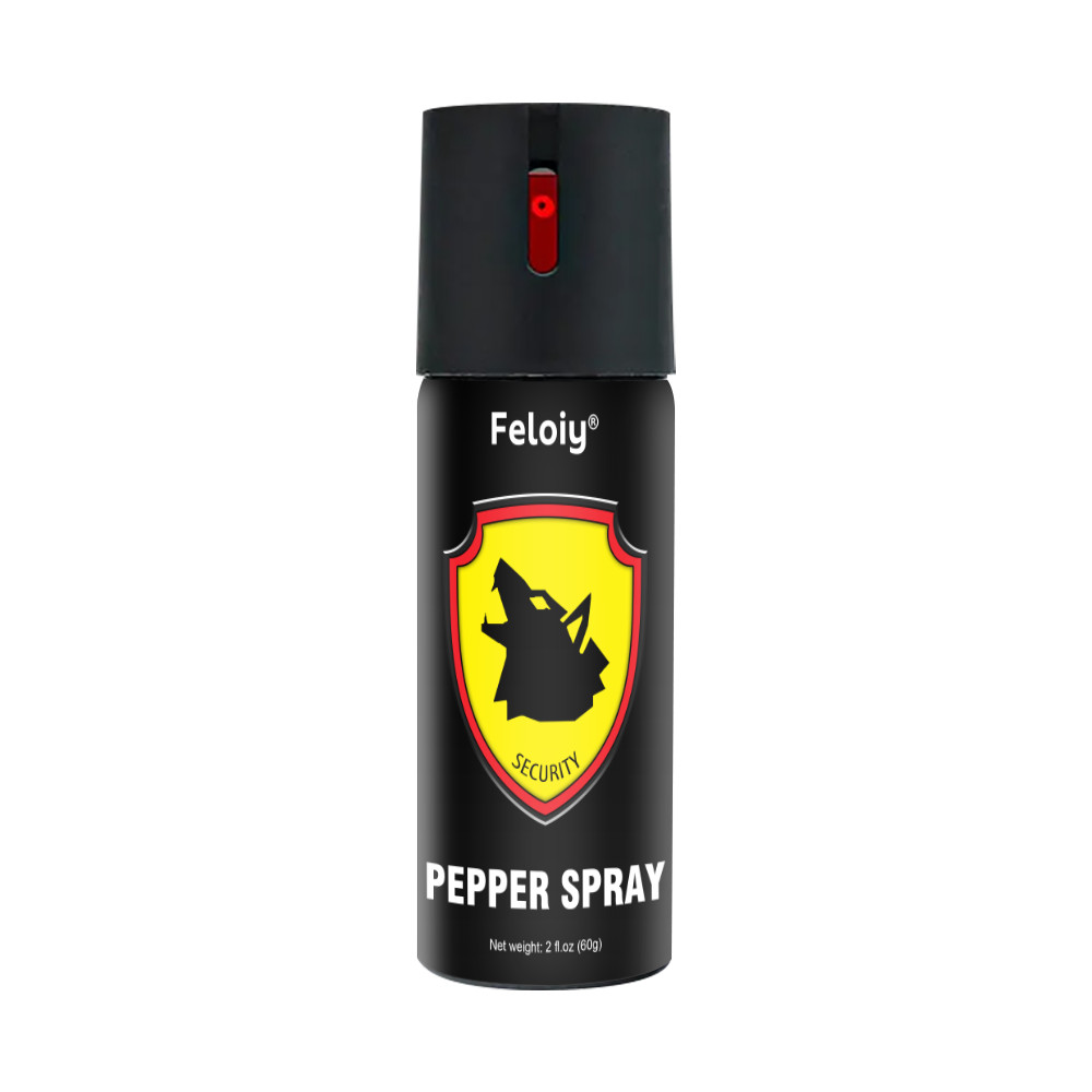 4 PACK POLICE Pepper Spray Maximum Strength Self Defense Security Black 3.7oz