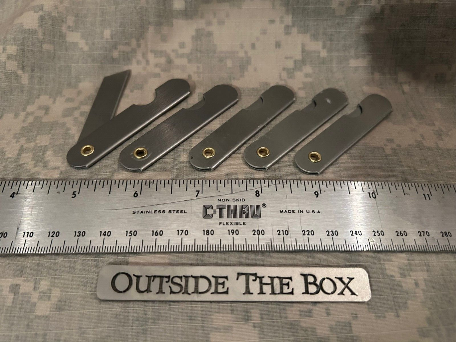 Emergency/Survival: LOT OF (5) FOLDING RAZOR KNIFE, Mini EDC, Stainless Steel