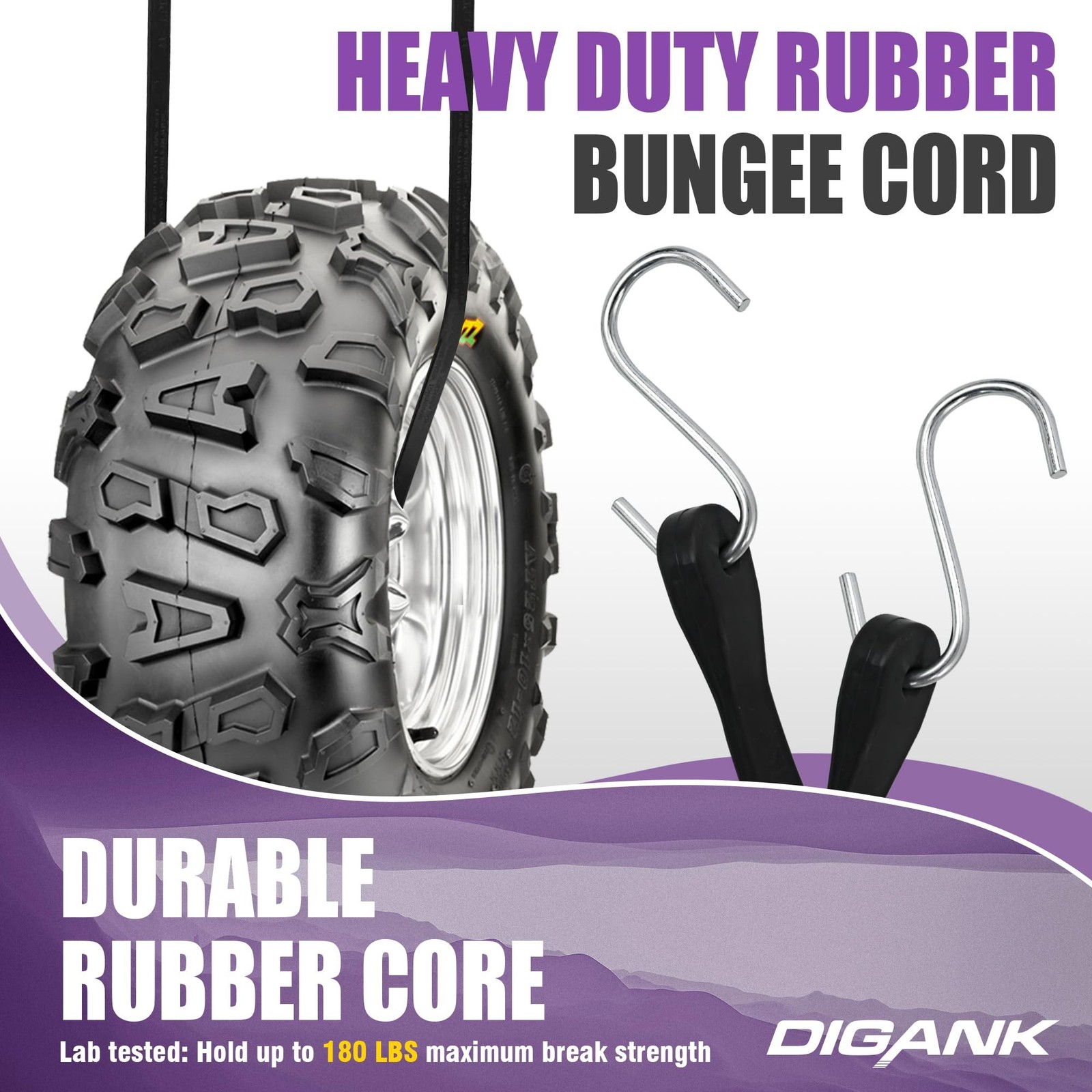 Bungee Cords with Hooks (20 Pack) Heavy Duty Outdoor Rubber Tarp Straps in 10…