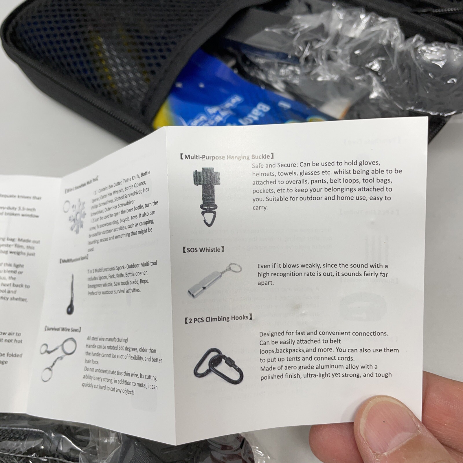 fmeida survival gear kits, 27 pieces set, perfect gift for men