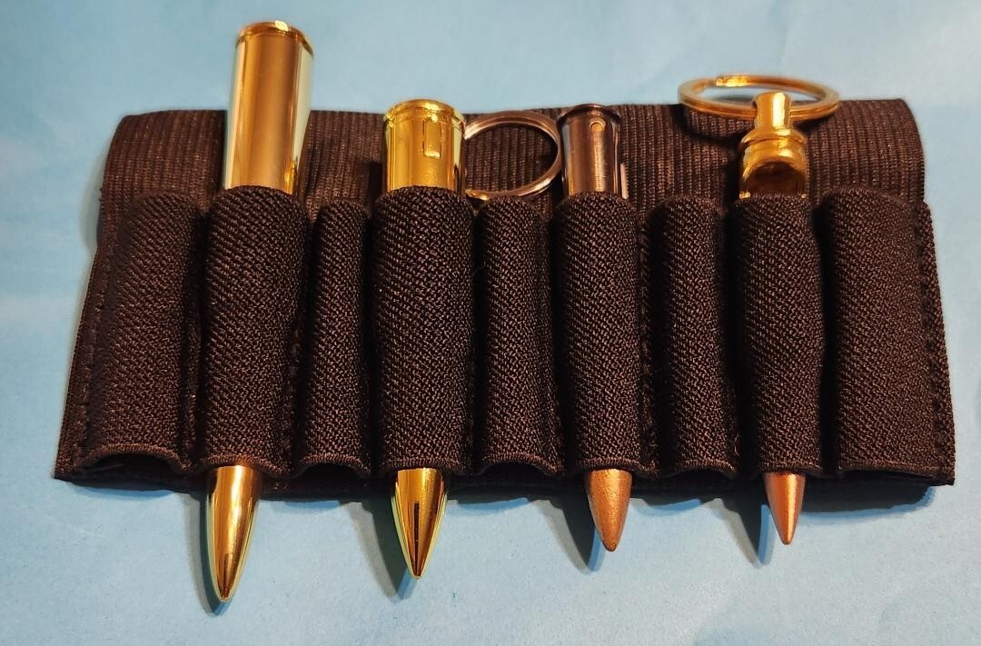 Man’s Bullet Gadget Gift Set with Elastic Gun Stock Bullet Holder