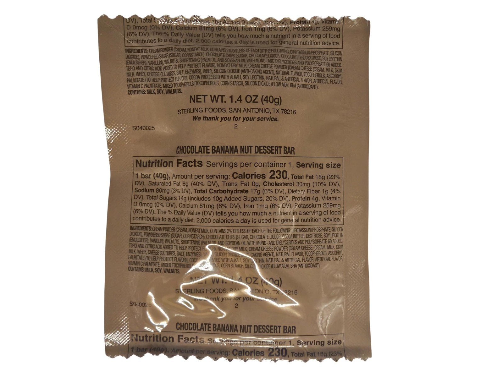 12 Pack MRE Desserts (12 Dessert Sampler) 12 Count