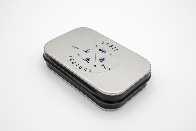 54 pc EDC Survival Tin Kit stuffed with life saving Essentials for Emergency,