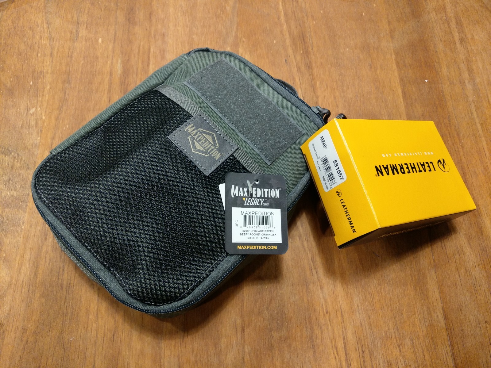Survival EDC Pouch Maxpedition Beefy with Leatherman Rebar set