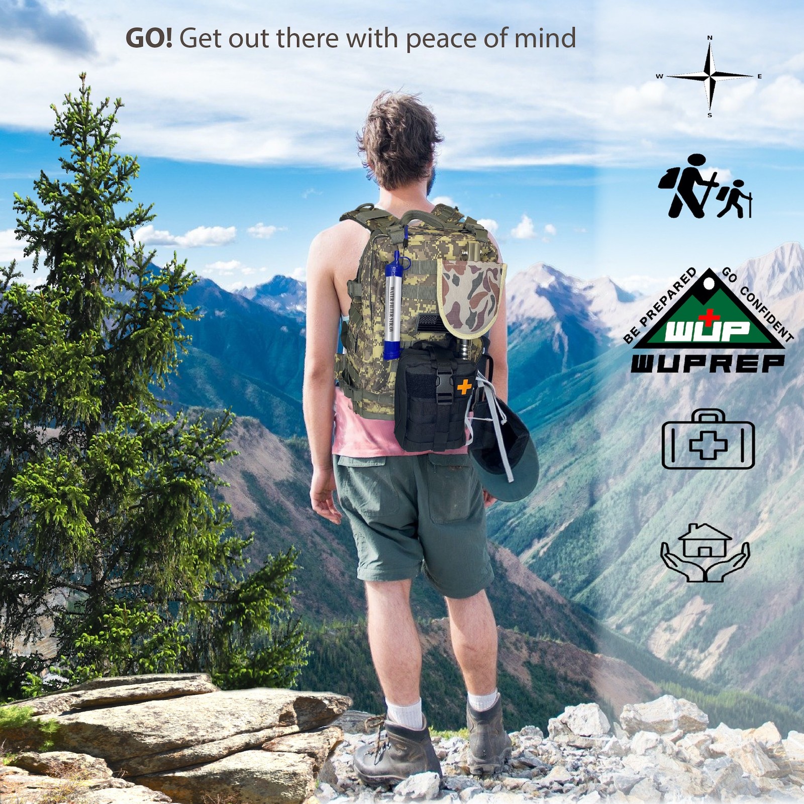Mens Christmas Gifts 2025 – Camping Hiking Fishing Tactical Survival Gear Kit