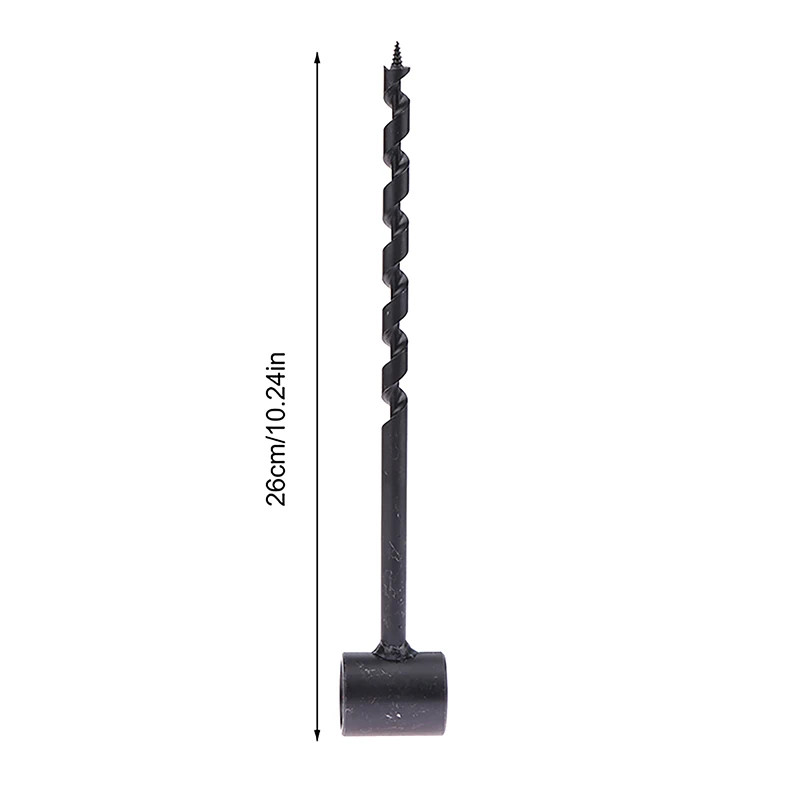 Portable Outdoor Survival Hand Drill Carbon Steel Manual Auger Drill Self-Tappin