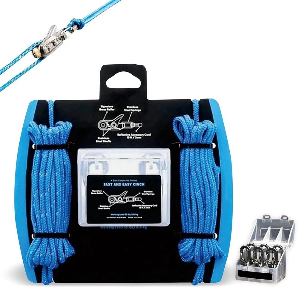 Outdoor Tensioner with Rope Roller Paracord Cinching Tool for Camping,8678