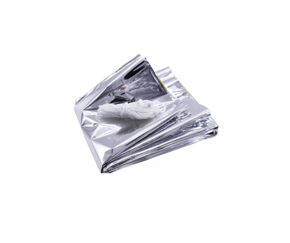 2-Person Emergency Tent -Blanket Survival Mylar Heat Camping & Hiking