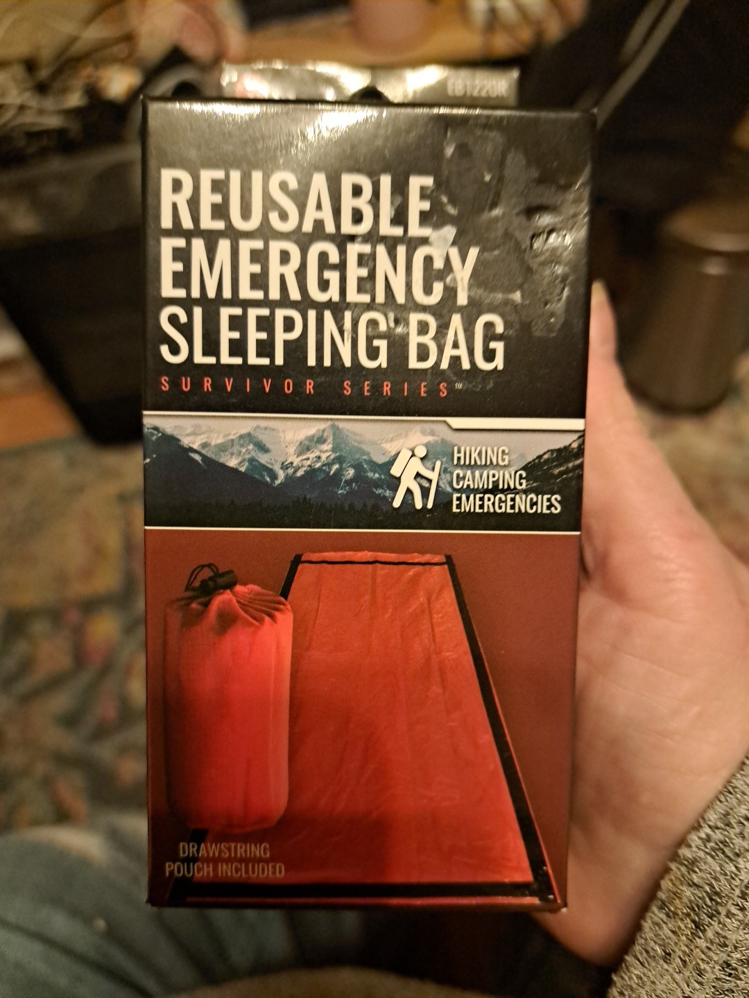 Sleeping Bag Emergency/ Outdoors Reusable Heavy Duty Mylar,