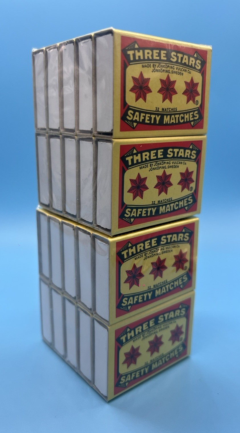 Swedish Camping Matches Three Stars Safety Matches 2 PAKAGES-10 BOXES PER PACK