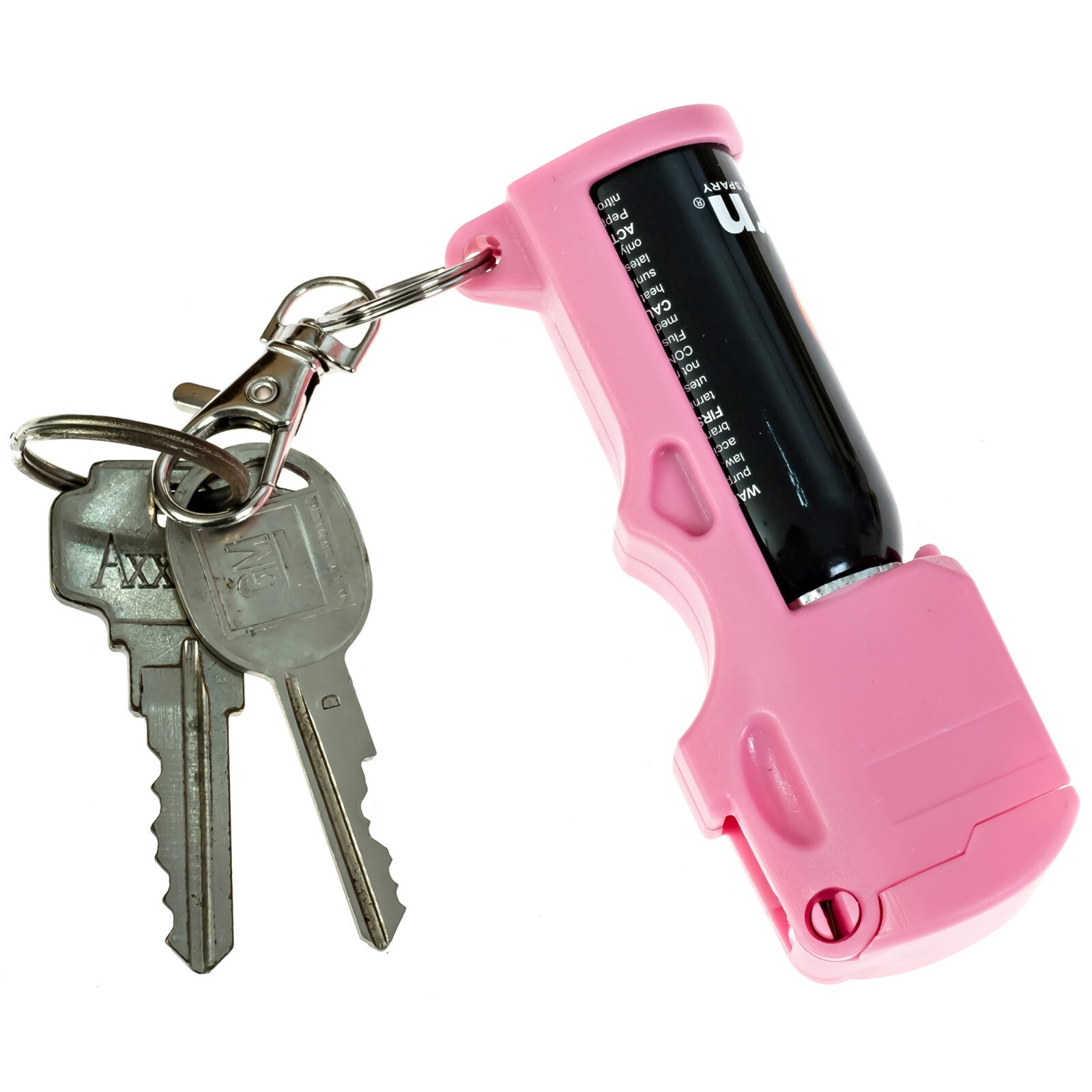 Pepper Spray for Women’s Self-Defense: 2-Pack BURN 1/2oz Pink Security Keychain