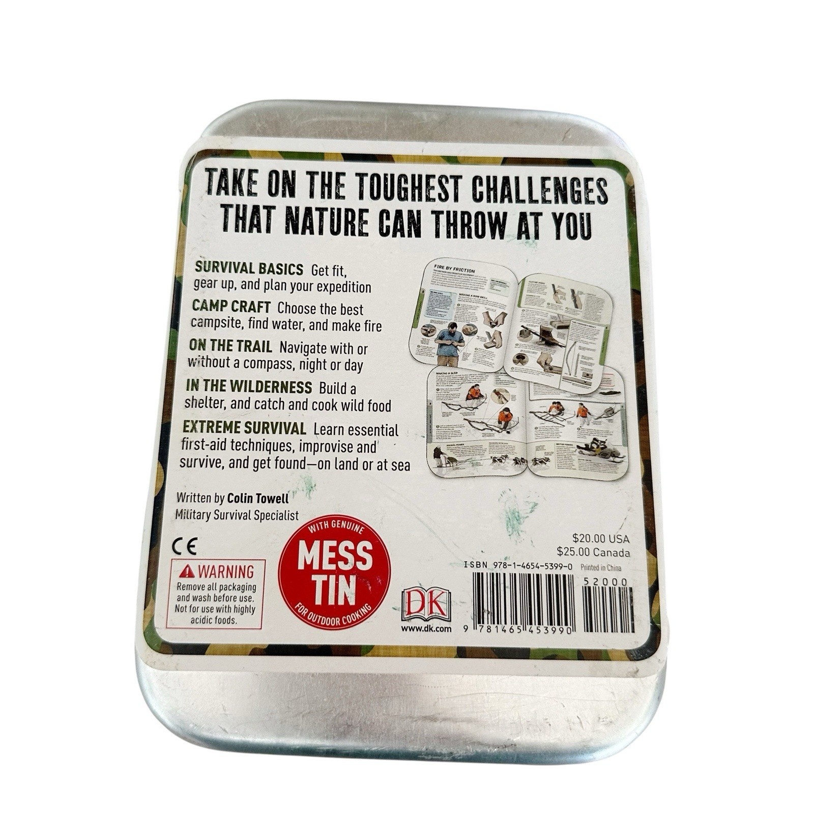 Dk The Survival Handbook With Genuine Mess Tin Kids Trail Survival First Aid