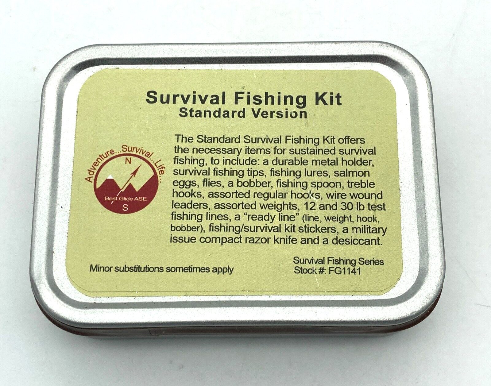 Survival Fishing Kit Standard Version Adventure Survival Life Prep NEW & SEALED