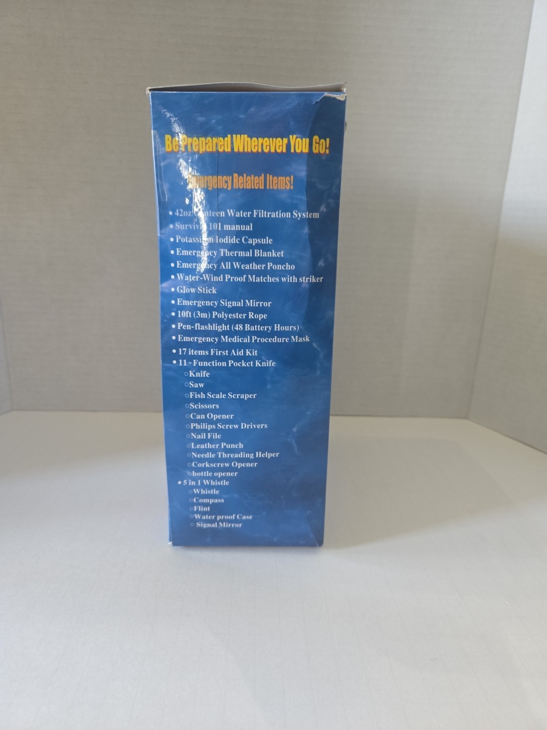 Emergency Survival Canteen Kit With Water Filtration System – NIB
