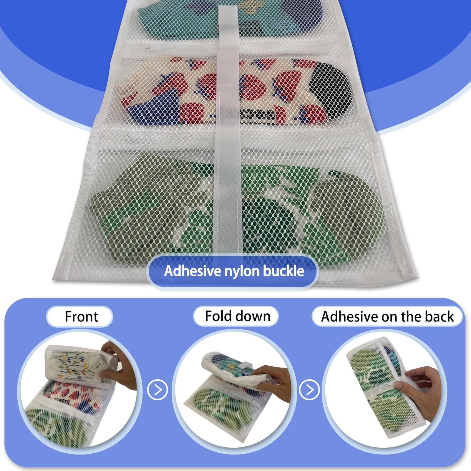 Mesh laundry bags for washing machine, can wash 10 pairs of socks, Small